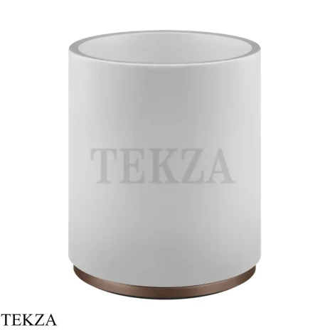 Gessi ANELLO Корзина для мусора, композит белый 45590-708, Copper Brushed PVD