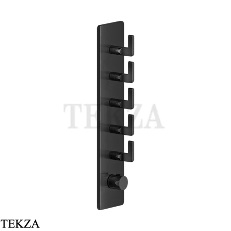 Gessi INCISO WELLNESS Термостат 5 выходов, внешняя часть 58210-706, Black Metal PVD