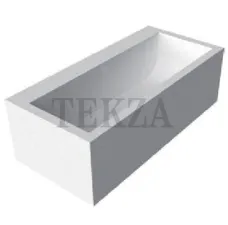 Antonio Lupi Biblio Ванна прямоугольная с бортом под смеситель Biblio22 из материала Corian