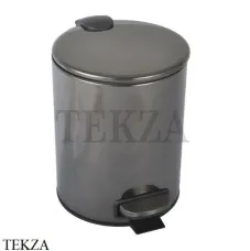 Boheme Uno Ведро для мусора круглое 5л, с педалью Uno 10426-SGM Shine Gun Metall