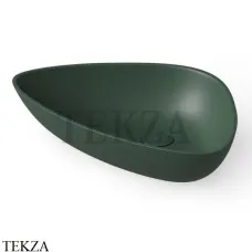 Dea Design Washbasins Раковина настольная 58,5х39 Solid Surface DD9086 585 11, Dark Green №11