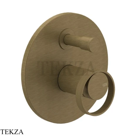 Gessi ANELLO Смеситель для душа круглый, на 2 потока 63377-713, Antique Brass