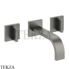 Dornbracht MEM Смеситель для умывальника 3 отв, внешняя часть 36707782-99, Dark Platinum matt