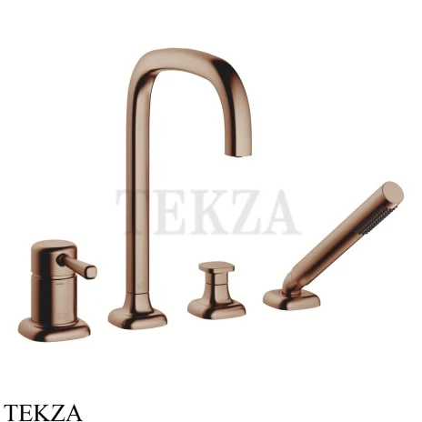 Dornbracht COYA Смеситель для ванны на 4 отверстия с гарнитуром 27632404-42, Brushed Bronze (PVD)