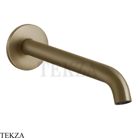 Gessi 316 FLESSA Излив для раковины настенный длинный 54110-791, Deep Bronze Brushed PVD