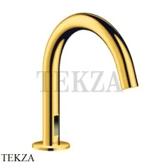 Axor Uno Смеситель для раковины электронный, от сети 230V 38010990, золото глянец