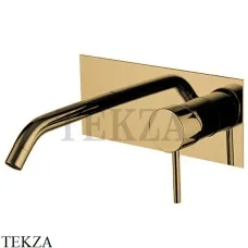 FIMA Carlo Frattini Spillo UP Смеситель для раковины на планке, внешняя часть F3051X5OS, Brushed gold