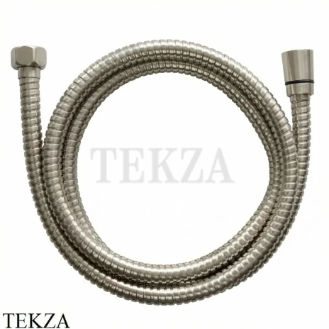 Nicolazzi Душевой шланг с двойным зажимом, конический 150 см R7097NS, Satin nickel