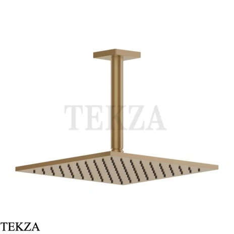 Gessi RILIEVO Потолочная душевая лейка с кронштейном 59155-726, Warm Bronze Br. PVD