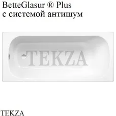 BETTE BETTEFORM Встраиваемая прямоугольная ванна 2945-000 PLUS AD, сталь, антишум, BetteGlasur ® Plus, белый глянец