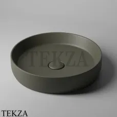 Sitega VERMA 420 Раковина накладная круглая, с донным клапаном VERMA 420 - Moor
