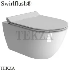 GSI PURA 50/F Унитаз подвесной ”Swirlflush” (безободковый) 8816FR211, сиденье с микролифтом slim, белый глянец