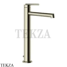 Gessi INGRANAGGIO Смеситель для раковины длинный, с донным клапаном 63505-720, Nickel PVD