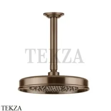 Gessi VENTI20 Верхний душ 200 с потолочным креплением 65152-708, Copper Brushed Gessi VENTI20 Верхний душ 200 с потолочным креплением 65152-708, Copper Brushed