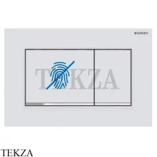 Geberit Sigma30 Клавиша смыва, защита от отпечатков пластик 115.883.JT.1, белый матовый/ хром глянец