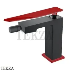 Boheme Q.2 Смеситель для биде однорычажный, без гарнитура 146-BR.2, Черный-красный