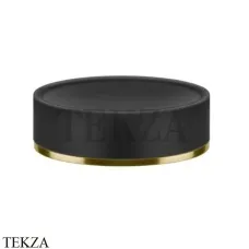 Gessi INCISO accessories Мыльница настольная, черный 58526-716, Gold Br. PVD