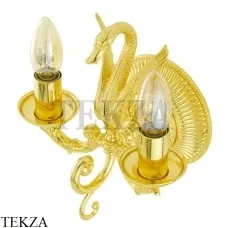 Migliore LUXOR Светильник настенный (большая розетка) две свечи 26156, золото глянец Migliore LUXOR Светильник настенный (большая розетка) две свечи 26156, золото глянец