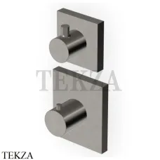 Zucchetti PAN Термостат для душа, 2-3 выхода, внешняя часть ZP8646.C51, brushed metal black