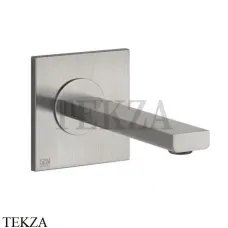 Gessi Emporio Via manzoni Излив для раковины настенный 38707-149, Finox Brushed Nickel