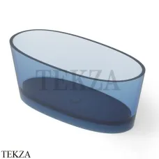 Dea Design Nature Ванна отдельностоящая овальная 160x75 Glasstech DD8617 1600 R7, Royal Blue R7
