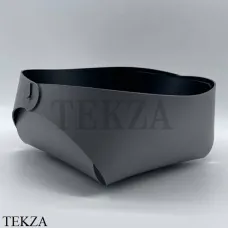 ADJ Корзина-ёмкость для хлеба 15x15 см 0039.03/01, серый/черный