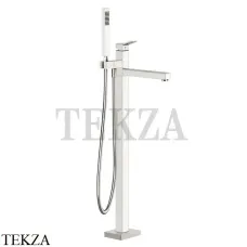 Gessi RETTANGOLO K Смеситель для ванны напольный, внешняя часть 53129-720, Nickel PVD