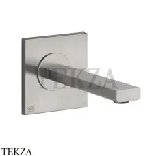 Gessi Emporio Via manzoni Излив для раковины настенный 38701-149, Finox Brushed Nickel