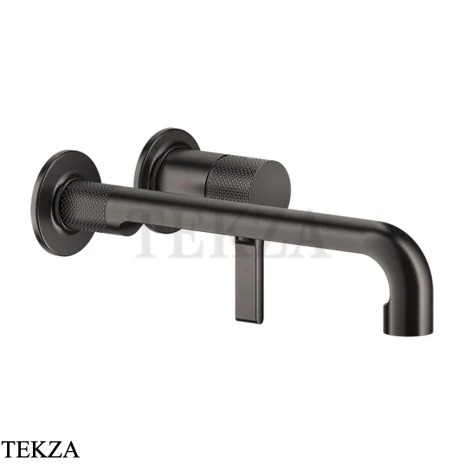 Gessi INCISO Смеситель для раковины с длинным изливом, внешняя часть 58089-707, Black Metal brushed