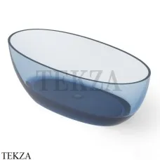 Dea Design Nature Ванна отдельностоящая овальная 170x80 Glasstech DD8647 1700 R7, Royal Blue R7