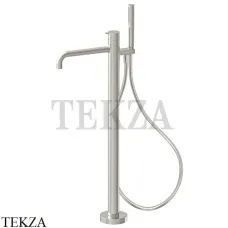 FIMA Carlo Frattini SNAP Смеситель для ванны напольный, внешняя часть F3114/6NSN, Brushed nickel