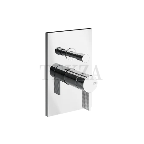 Gessi Inverso Diamantato Смеситель для душа, 2 потока, внешняя часть 73679-031, Хром глянец