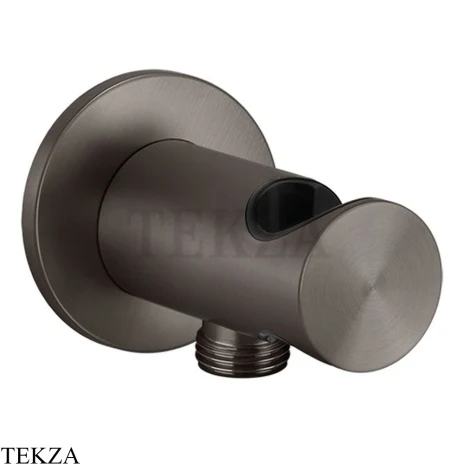 Gessi 316 SHOWER Держатель для душа с выводом для шланга 54161-707, Black Metal Brushed PVD