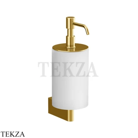 Gessi Origini Дозатор для жидкого мыла настенный, белый 66413-246, Gold PVD