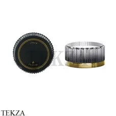 Fantini Venezia Ручка стеклянная черная для артикулов: N385SB - N291SB, 2901N648C5, Золото плюс-черный