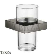 Dornbracht Стакан подвесной с держателем, хрусталь 83400780-19, Dark Chrome Dornbracht Стакан подвесной с держателем, хрусталь 83400780-19, Dark Chrome