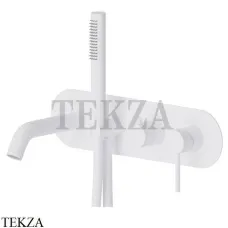 Newform XT Смеситель для ванны с гарнитуром, внешняя часть 4272E.01.014, белый матовый