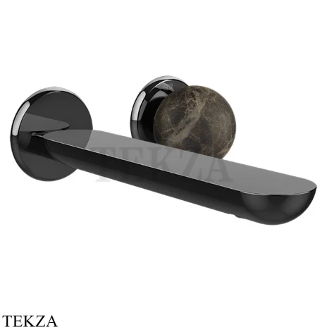 Gessi Perle Смеситель для раковины, внешняя часть 74188-706, black хром глянец