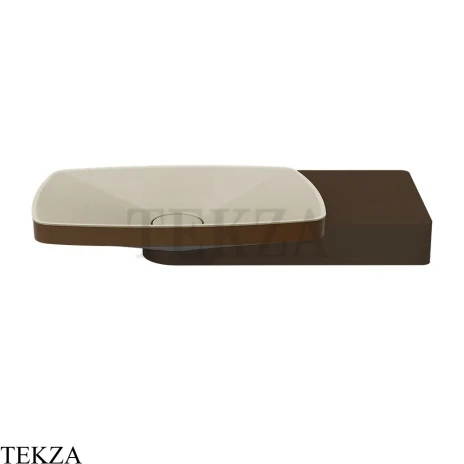 Gessi Jacqueline Раковина настольная, без перелива 77614-845, бронза Dark Brush