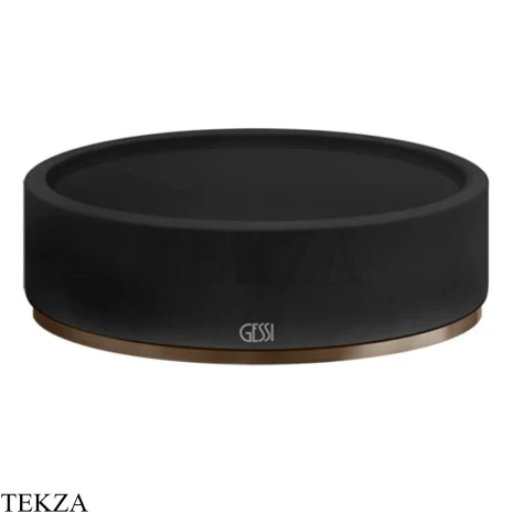 Gessi 316 ACCESSORIES Мыльница настольная, композит черный 54726-761, Coffee Bronze Brushed PVD