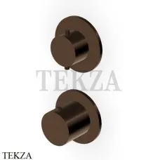 Zucchetti Helm Термостат для душа на 2-3 потока, внешняя часть ZHE806.XP21, brushed chocolate PVD