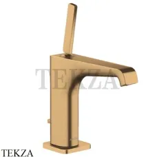 Axor Citterio E Смеситель для раковины 130, с донным клапаном 36100250, Brushed Gold
