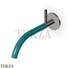 Zucchetti Isy22 Смеситель для раковины 220 прогрессивный, внешняя часть ZIS2816.C51V5, brushed metal black-зеленый