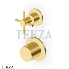 Zucchetti Helm Термостат для душа на 1 поток, внешняя часть ZHM801.XP41, золото brushed