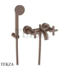 Fantini Icona Classic Смеситель для ванны с гарнитуром 53P9R015, Matt Copper PVD