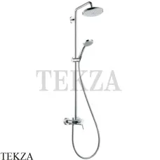 Hansgrohe Croma 220 Showerpipe Душевая колонна 27222000, хром глянец Hansgrohe Croma 220 Showerpipe Душевая колонна 27222000, хром глянец