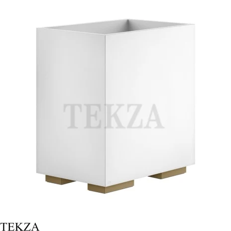 Gessi Rettangolo Ведерко, корзина для мусора, цвет белый 20990-791, Deep Bronze Brushed PVD