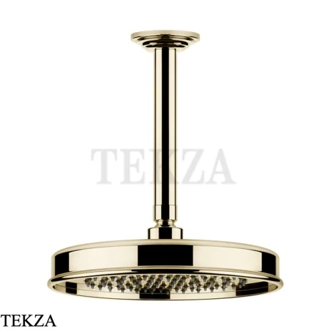 Gessi VENTI20 Верхний душ 200 с потолочным креплением под размер 65150-710, Brass PVD