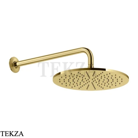 Gessi INCISO SHOWER Верхняя душевая лейка 30 с кронштейном 58248-246, Gold PVD