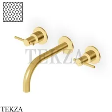 Zucchetti Helm Diagonal Смеситель для раковины, внешняя часть ZHL760.XP41G3, brushed gold PVD